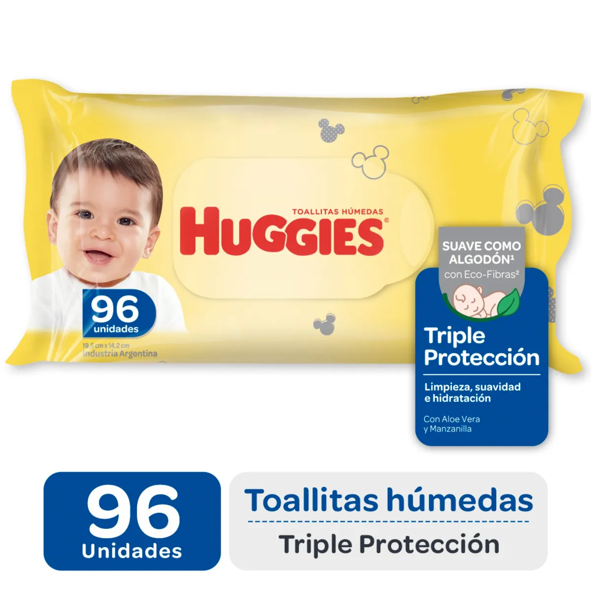 Toallas húmedas Huggies triple protección 96 uni