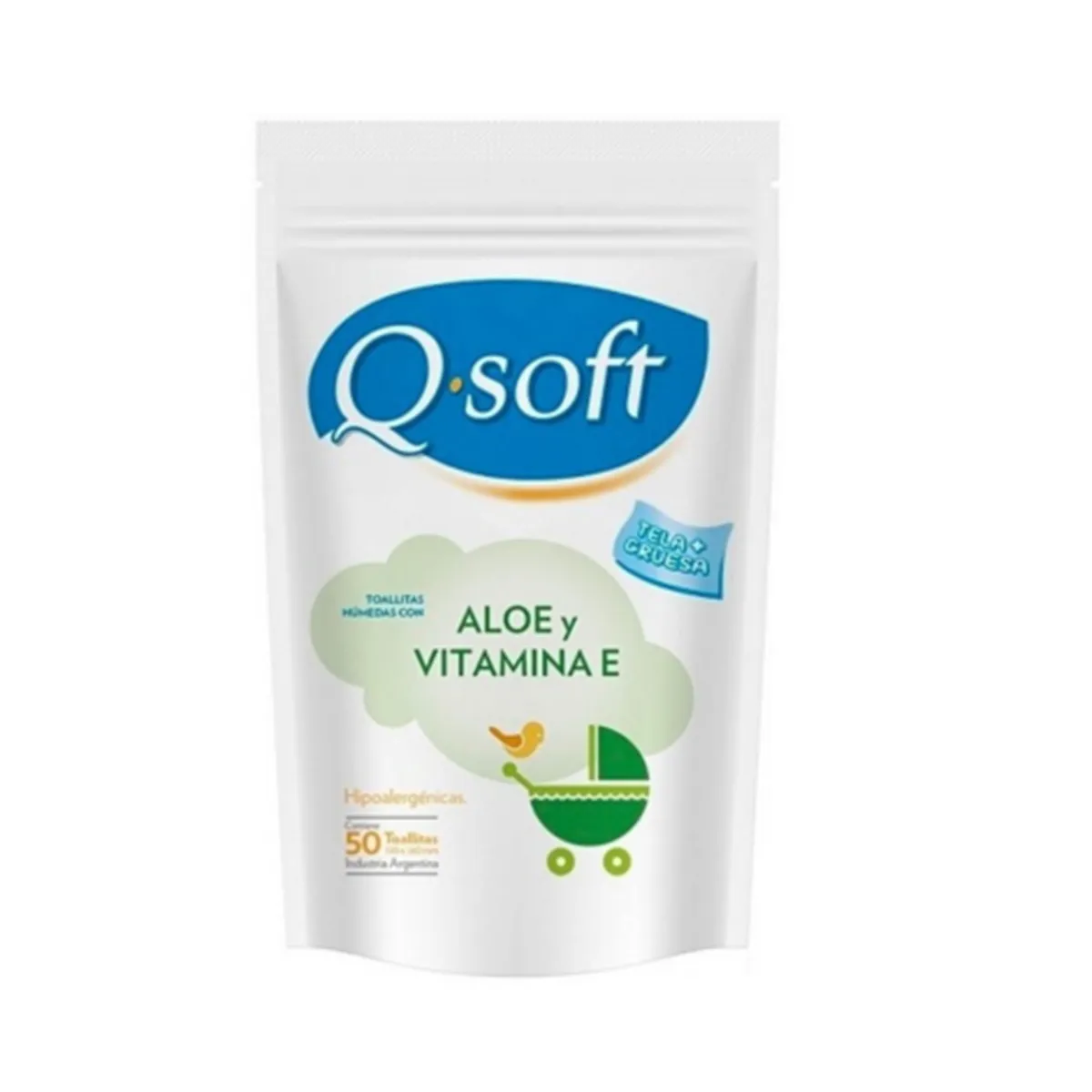 Toallas humedas Q soft aloe vera dp 50 uni