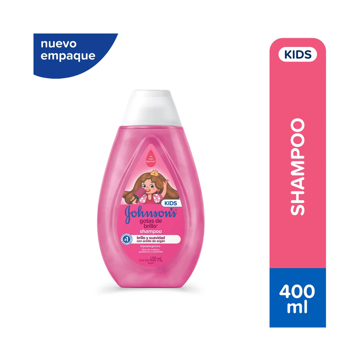 Shampoo para niños Johnson's gotas de brillo 400 ml