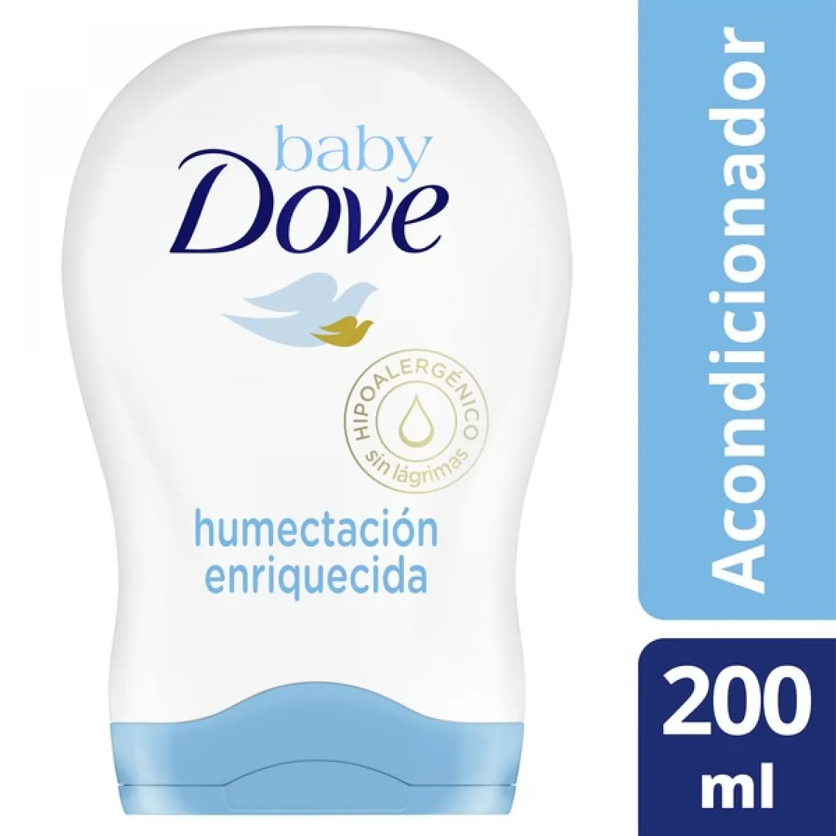 Acondicionador baby Dove humectación enriquecida 200 ml.