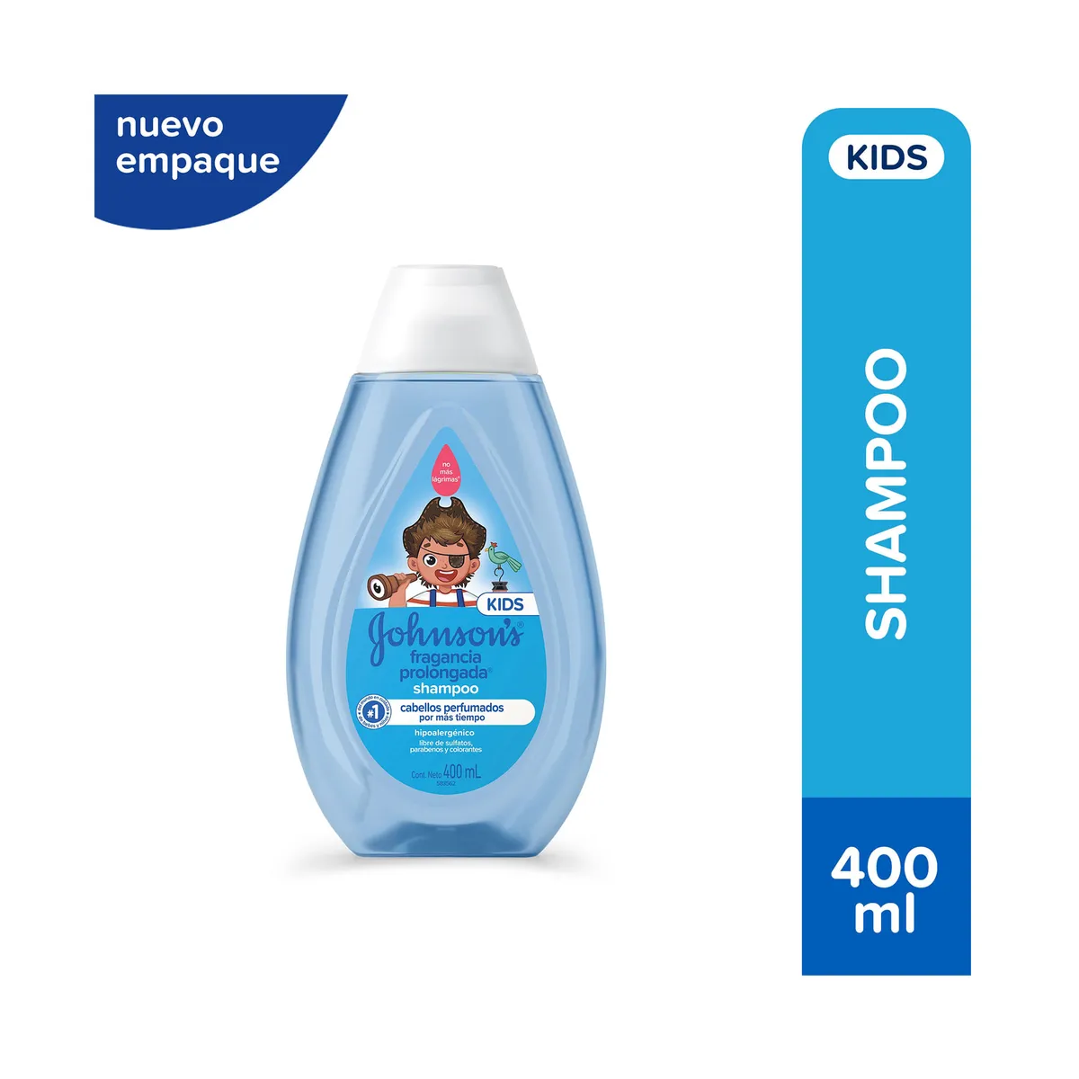 Shampoo para niños Johnson's fragancia prolongada 400 ml