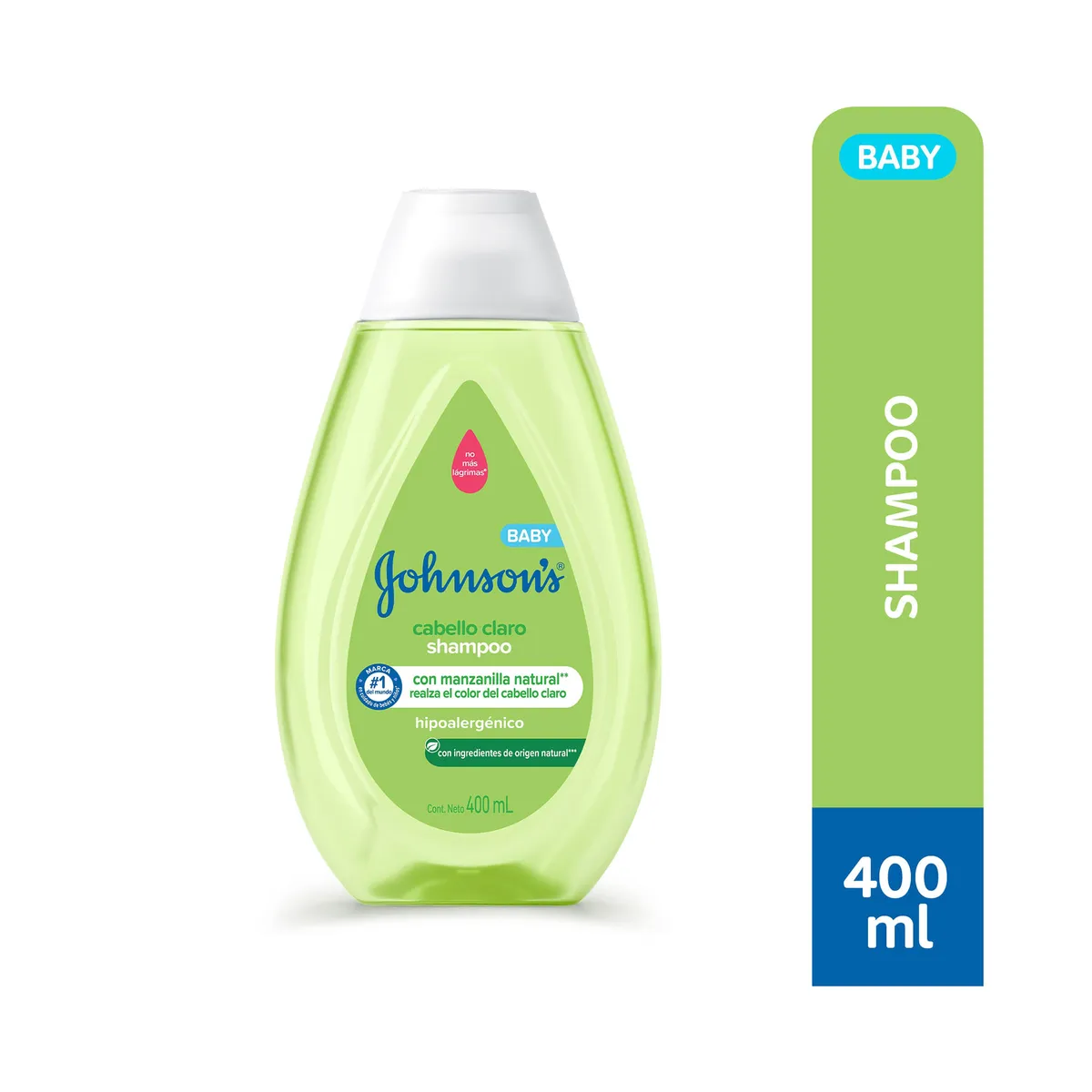 Shampoo para bebé Johnson's cabello claro 400 ml