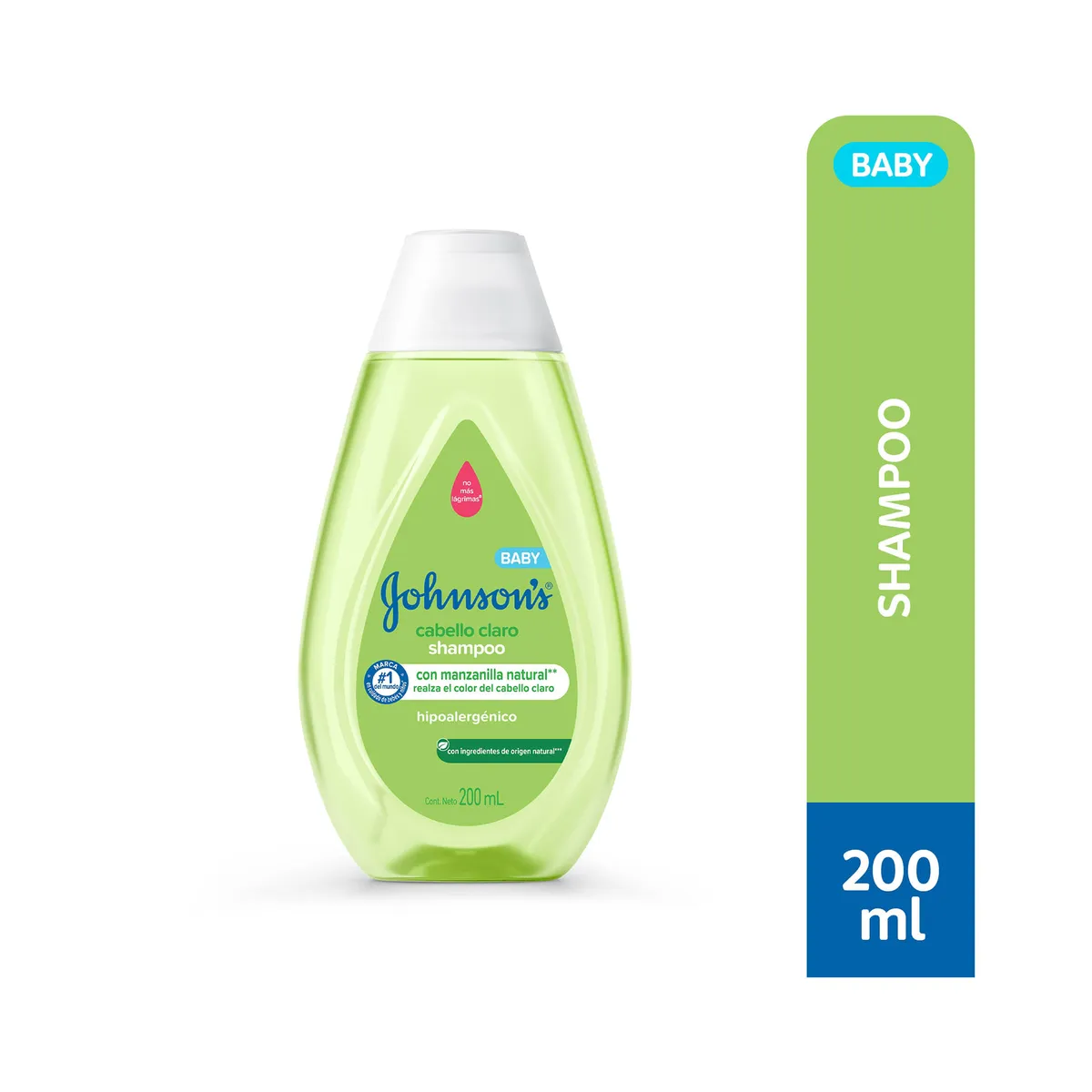 Shampoo para bebé Johnson's cabello claro 200 ml