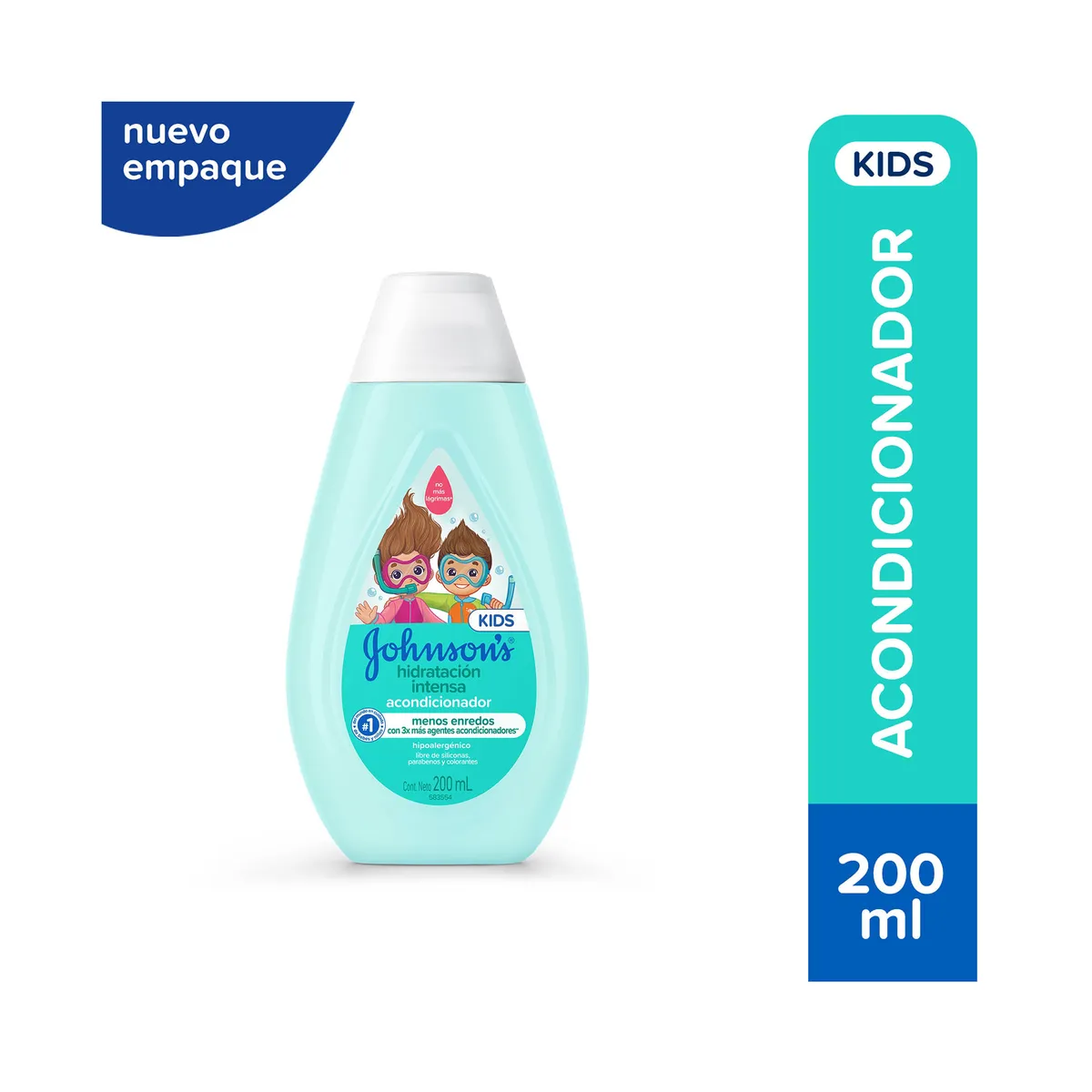 Acondicionador para niños Johnson's hidratación intensa 200 ml