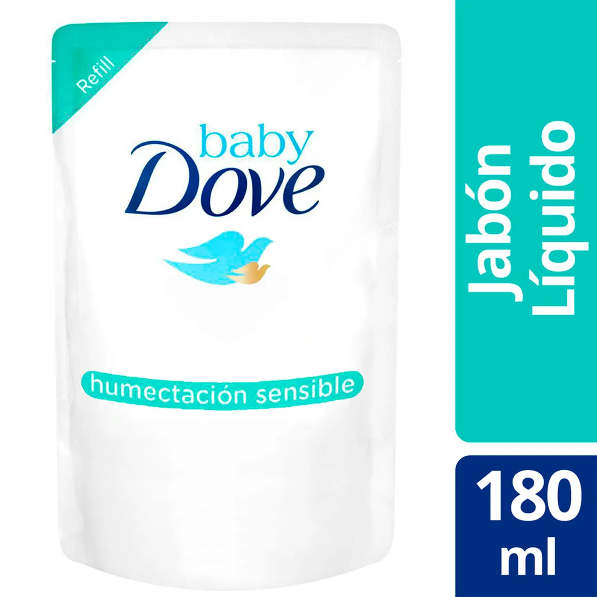 Jabón líquido baby Dove humectación sensible refill 180 ml.