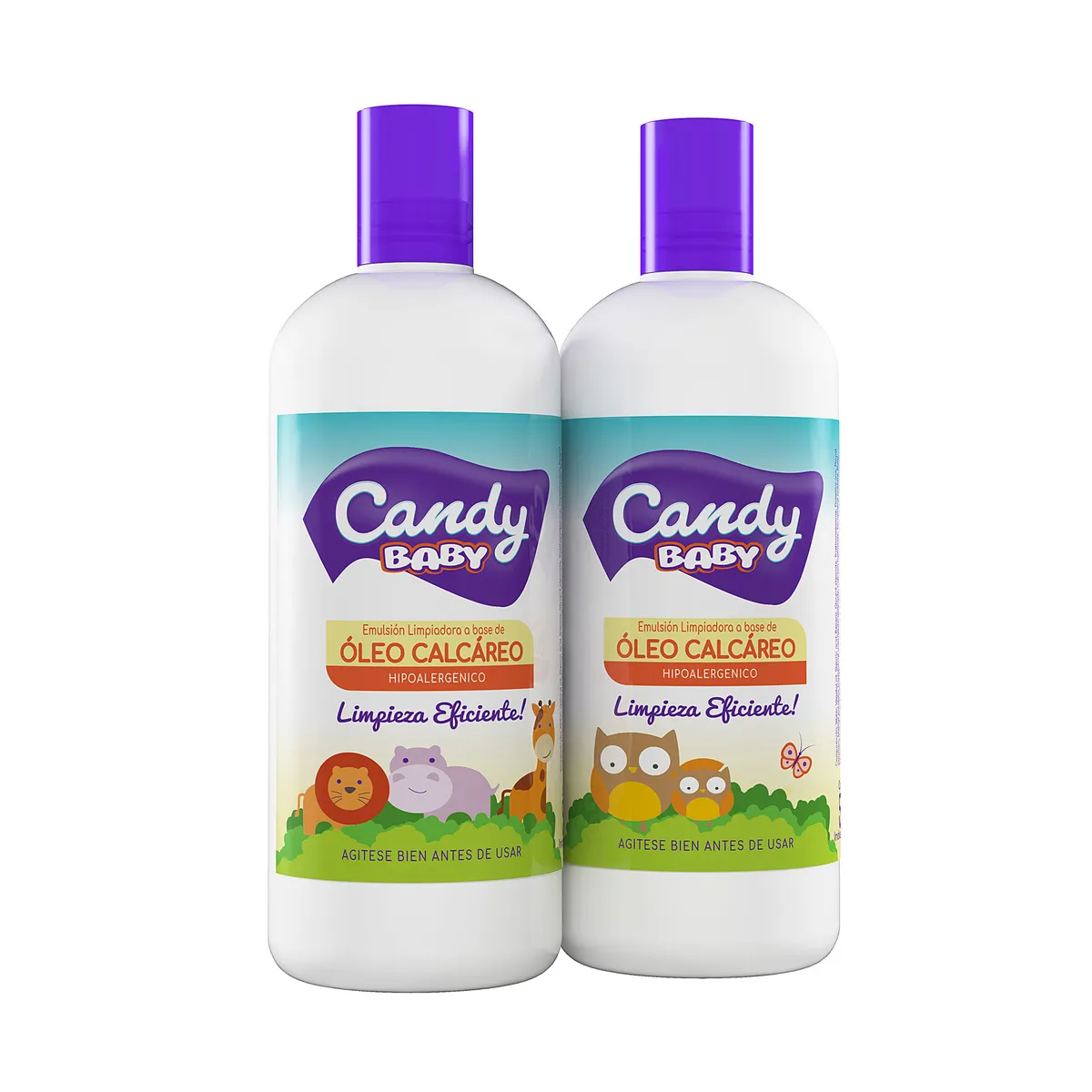 Óleo calcáreo candy baby en frasco 500 cc.