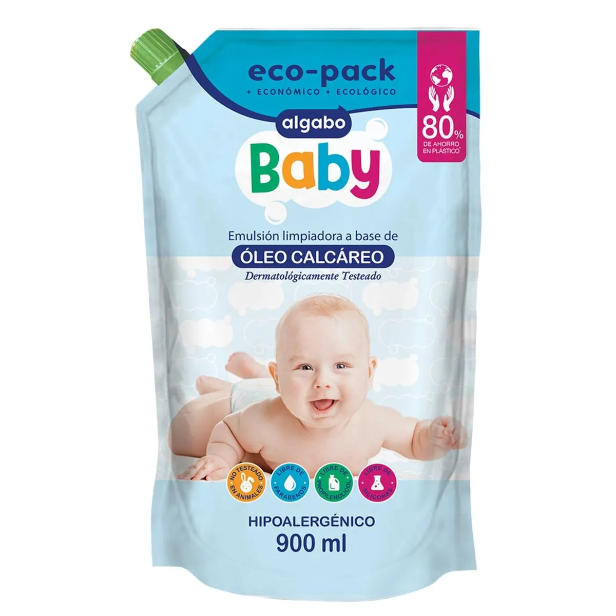 Óleo calcáreo Algabo baby hipolargenico 900 cc.
