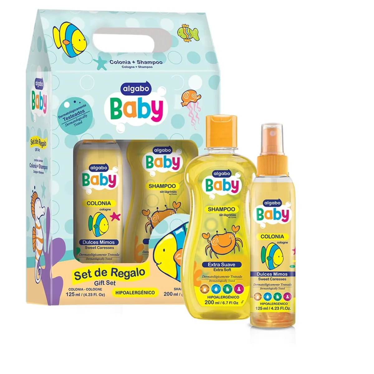 Set de regalo para bebé Algabo colonia + Shampoo baby x 1 uni