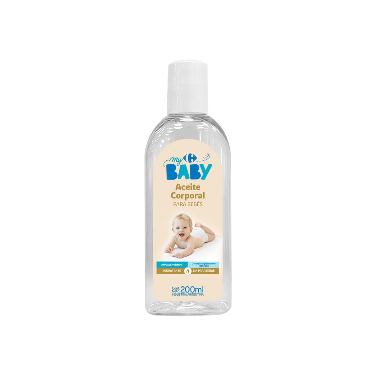 Aceite corporal Carrefour My Baby en botella 200 ml