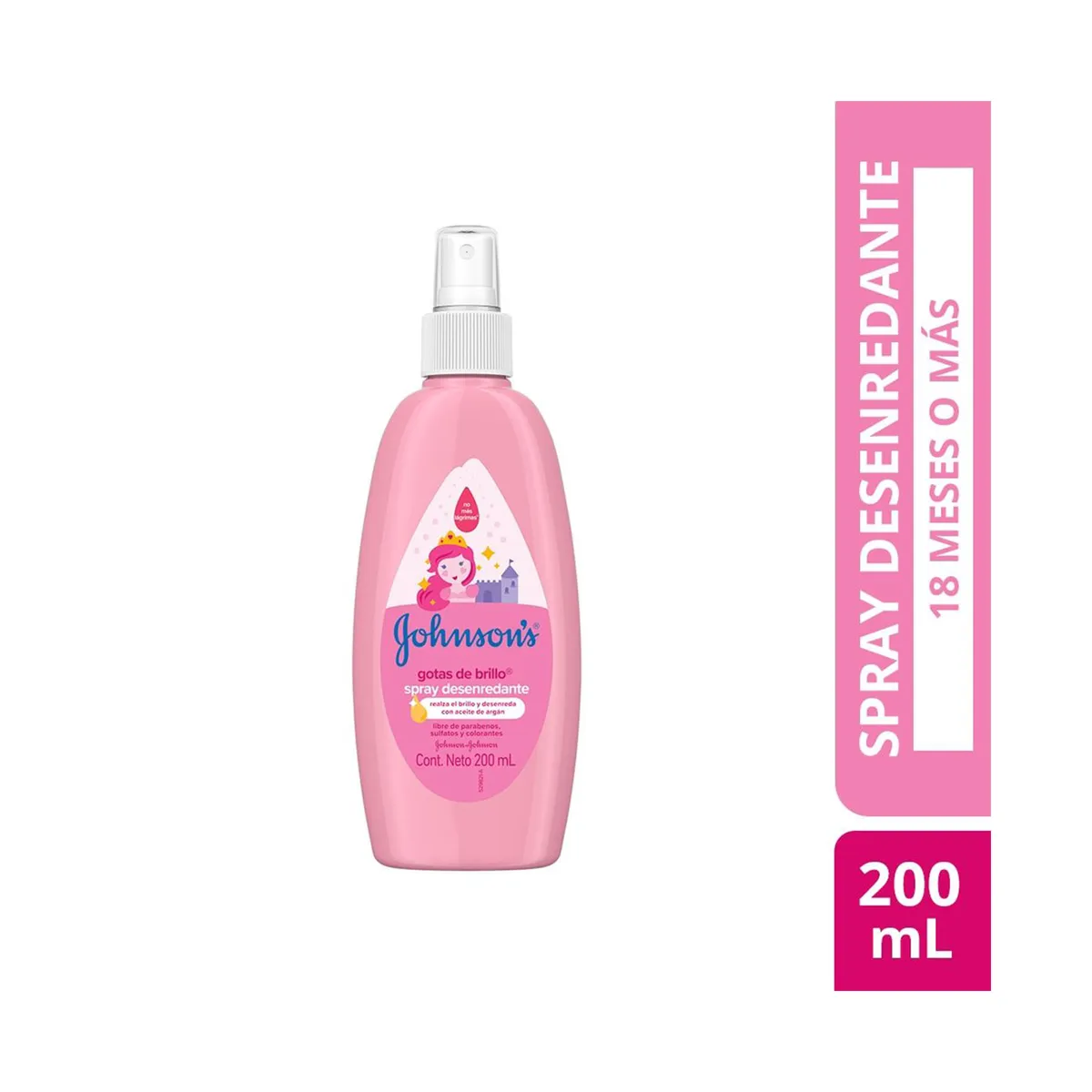 Spray para peinar Johnson's Baby gotas de brillo 200 cc.
