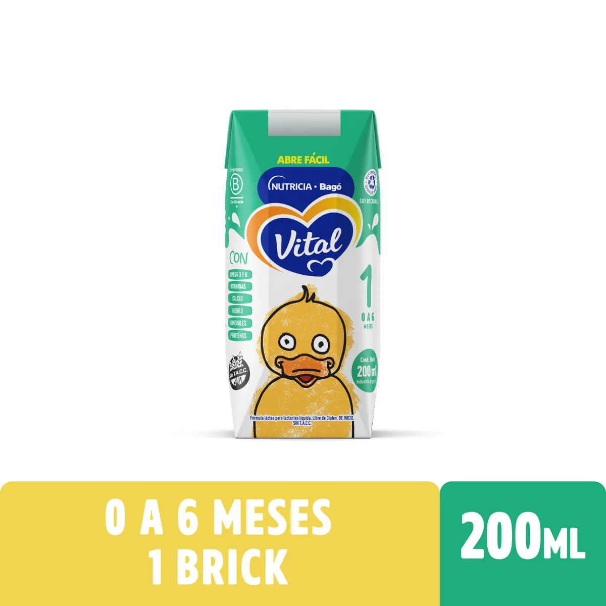 Leche infantil Vital Etapa 1 brick 200 ml