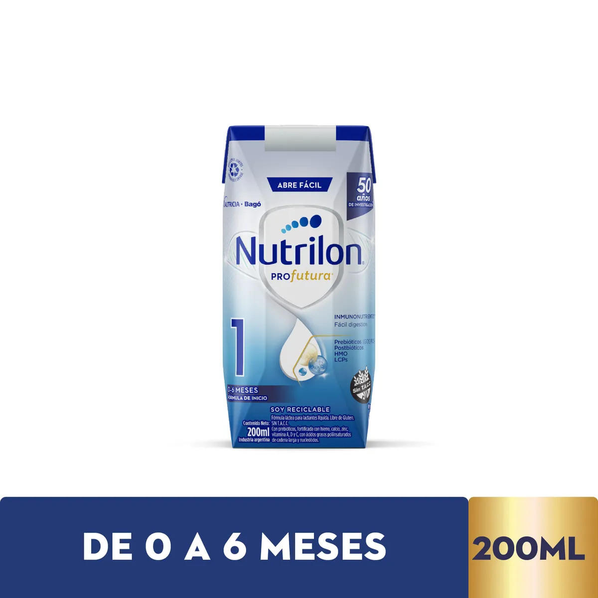 Leche infantil Nutrilon profutura Etapa 1 brick 200 ml