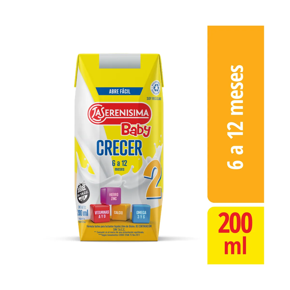 Leche fluida infantil ET2 La serenísima baby 200 cc.