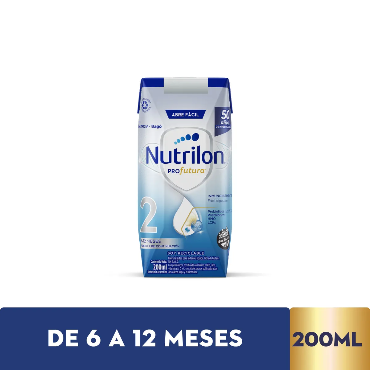 Leche infantil Nutrilon Profutura Etapa 2 brick 200 ml