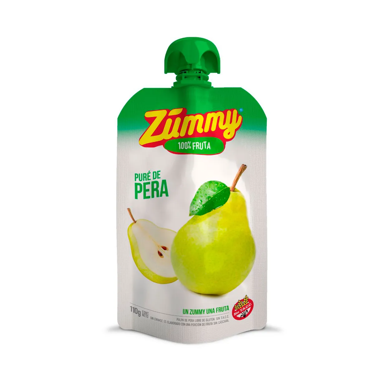 Puré de pera Zummy pouch 110 g.
