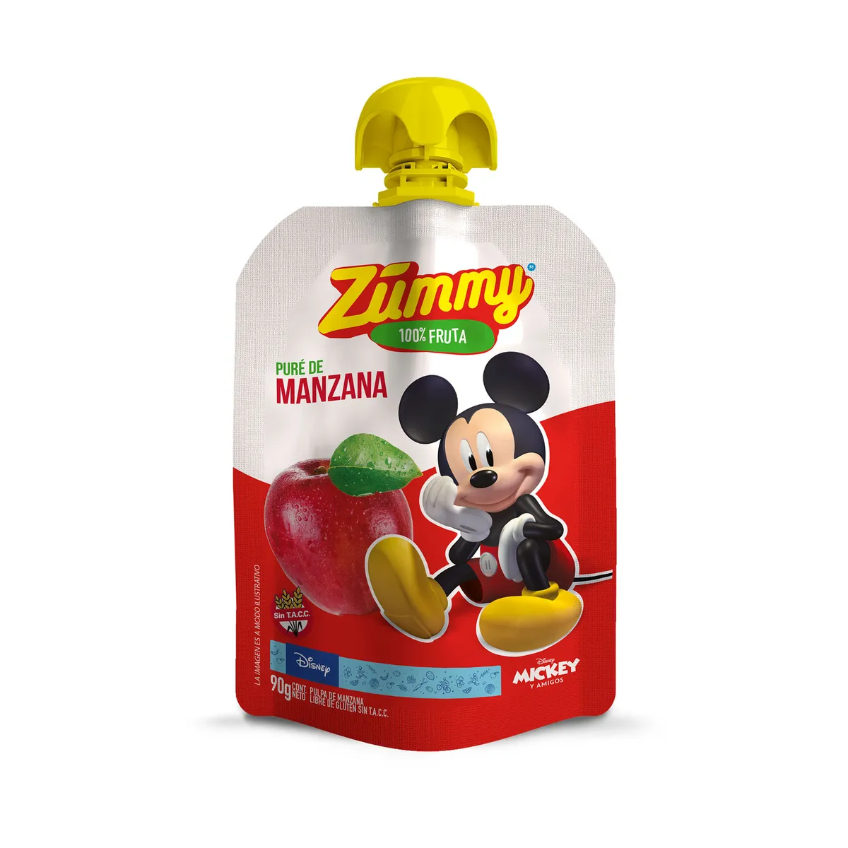 Puré de manzana Zummy pouch 90 g.