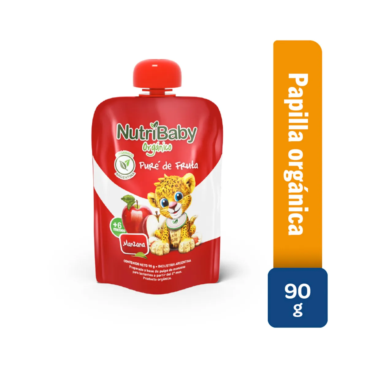 Nutribaby orgánico manzana pouch 90 grs