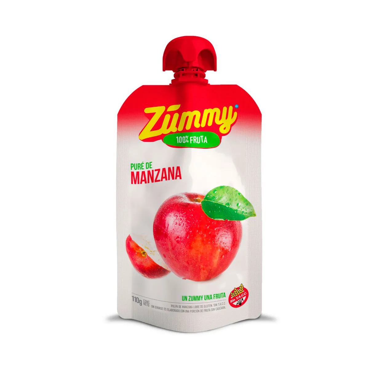 Puré de manzana Zummy pouch 110 g.
