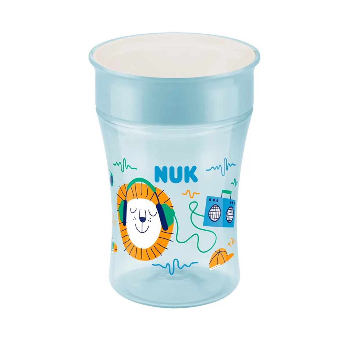 Vaso Nuk Magic Cup 360° león azul