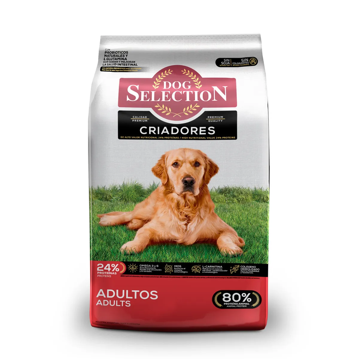 Alimento seco para perro Dog Selection adultos 15 kg + 2 kg