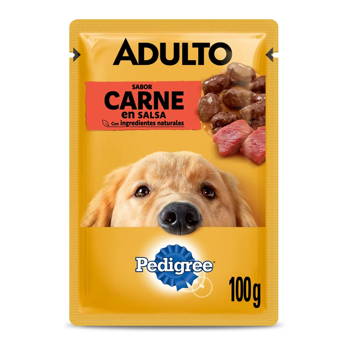 Alimento húmedo para perro Pedigree 100 g. adultos carne