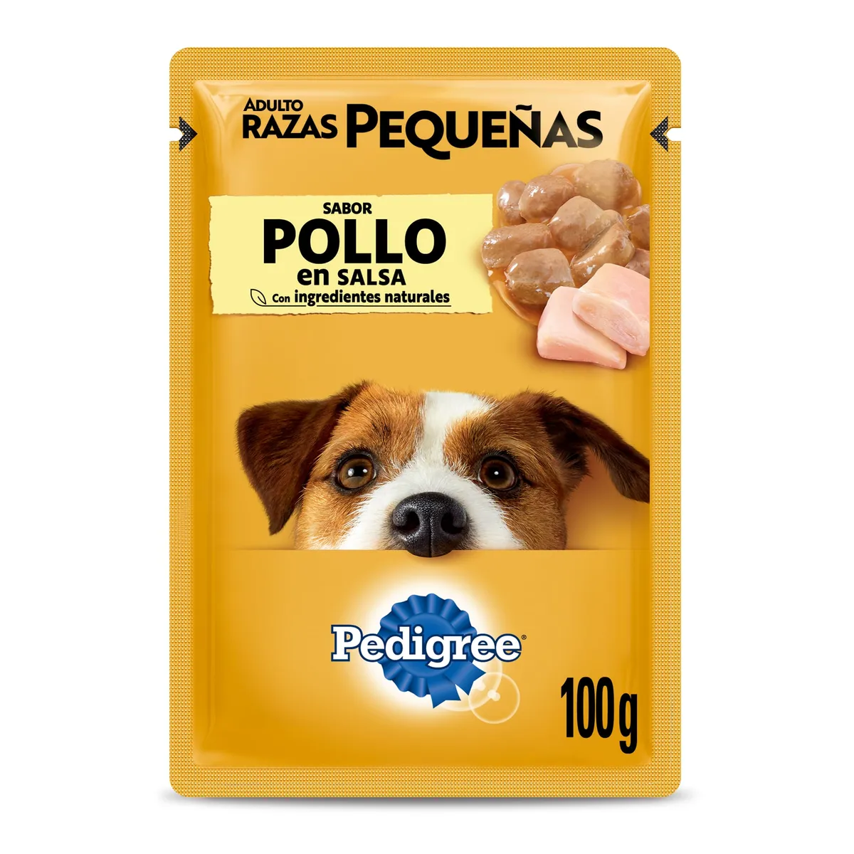 Alimento húmedo para perro Pedigree 100 g. adultos pequeños pollo