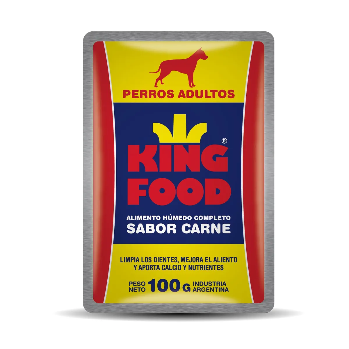 Alimento húmedo para perro Kingfood 100 g. adultos carne