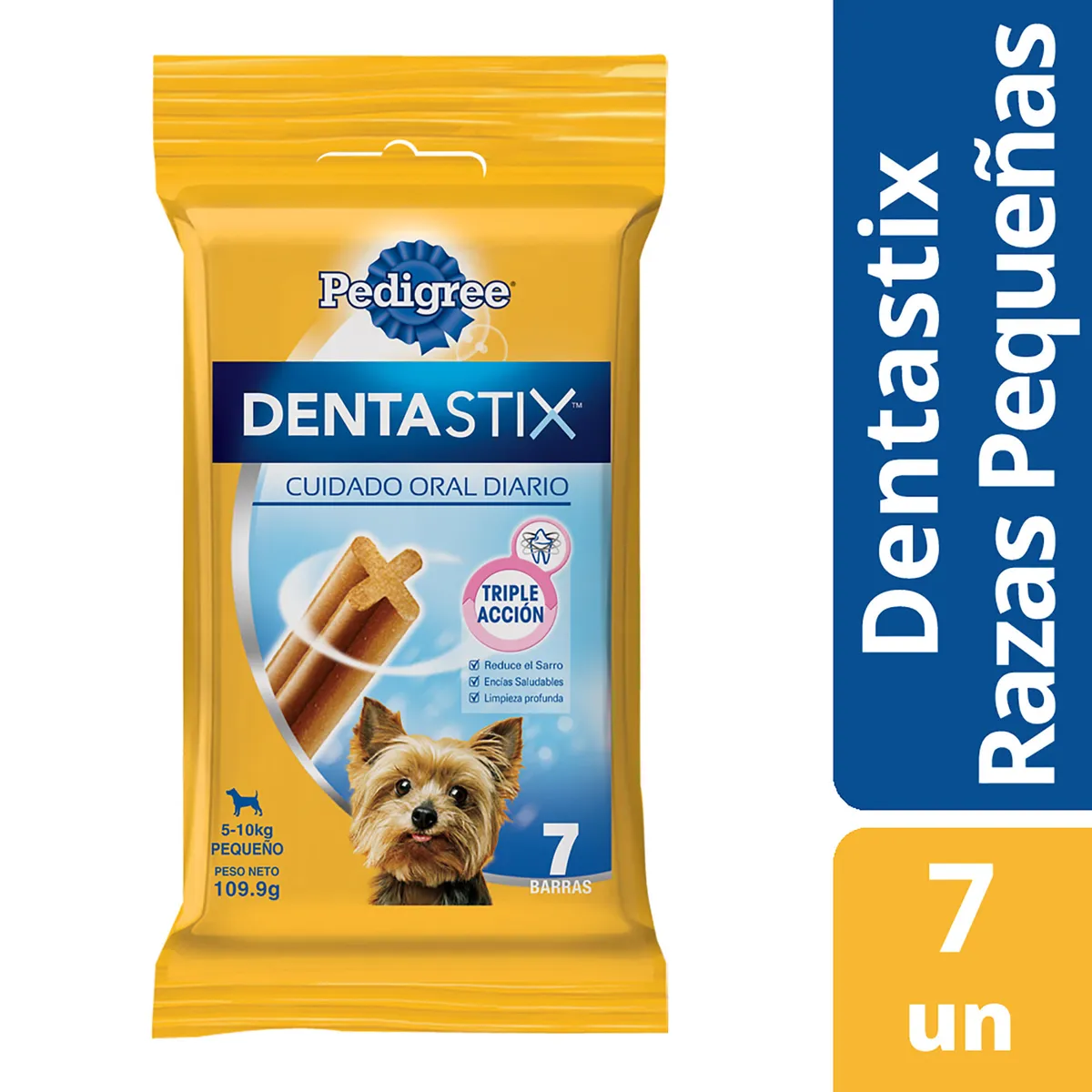 Snack para perros Pedigree Dentastix 7 u. razas pequeñas