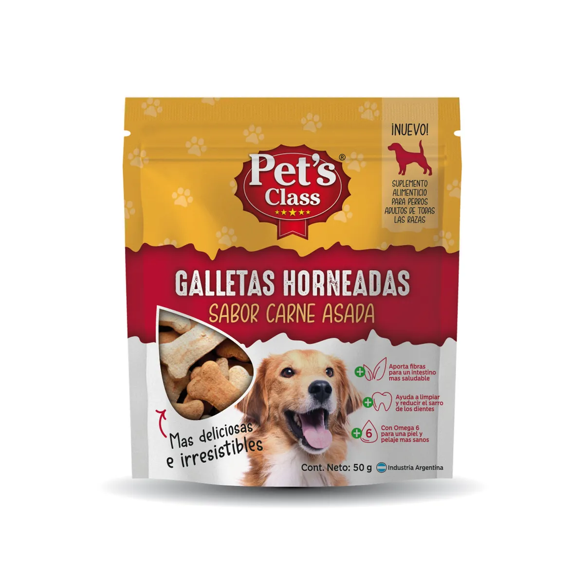 Snack para perros Pet's class carne asada 50 gr