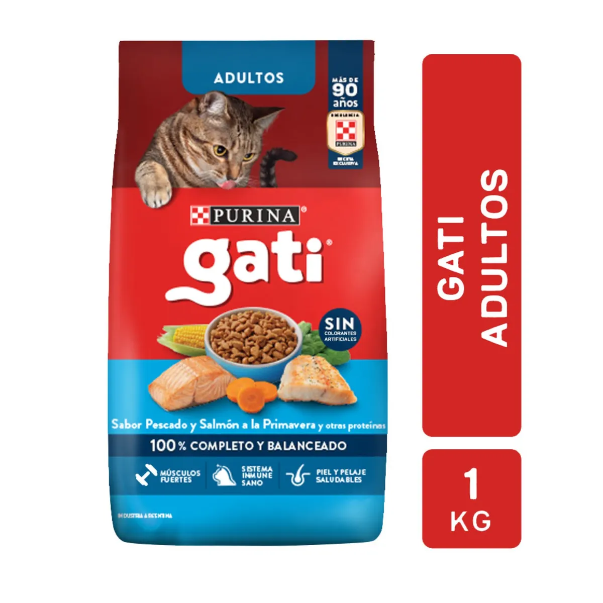 Alimento seco para gato Gati pescado y salmón 1 kg