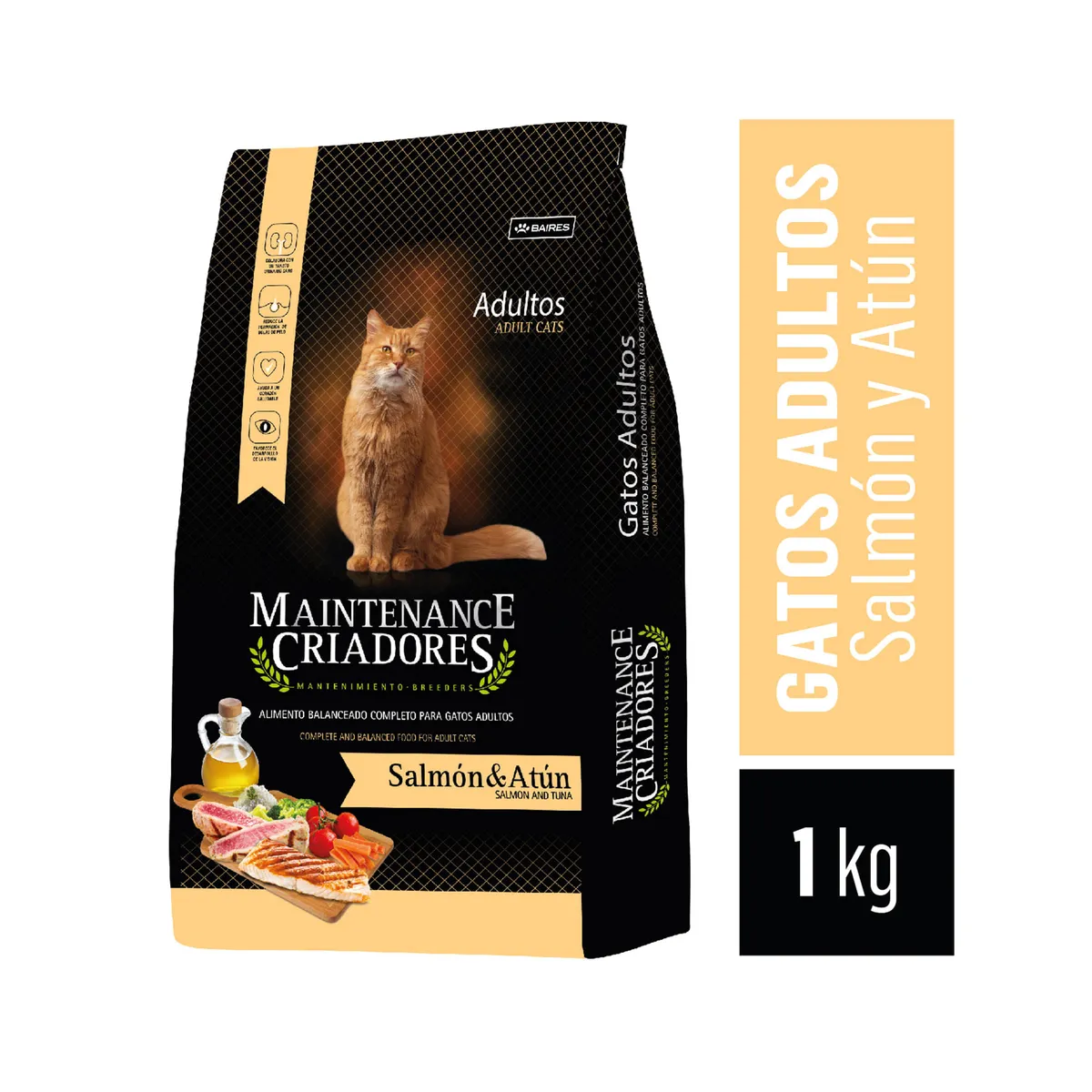 Alimento seco para gato Maintenance Criadores 1 kg