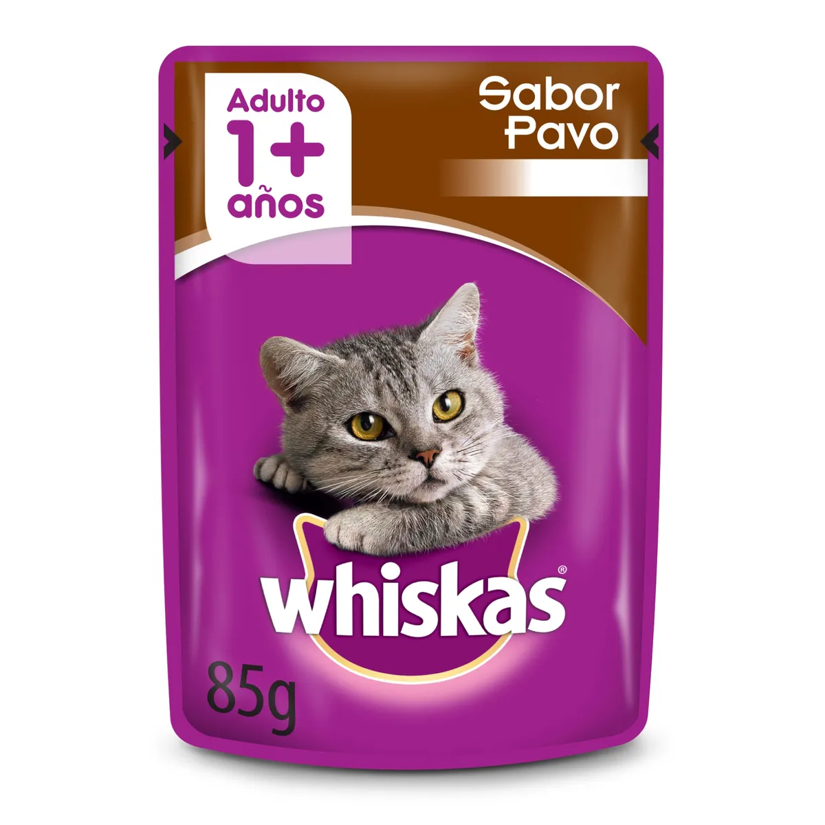 Alimento húmedo para gato Whiskas 85 g. pavo