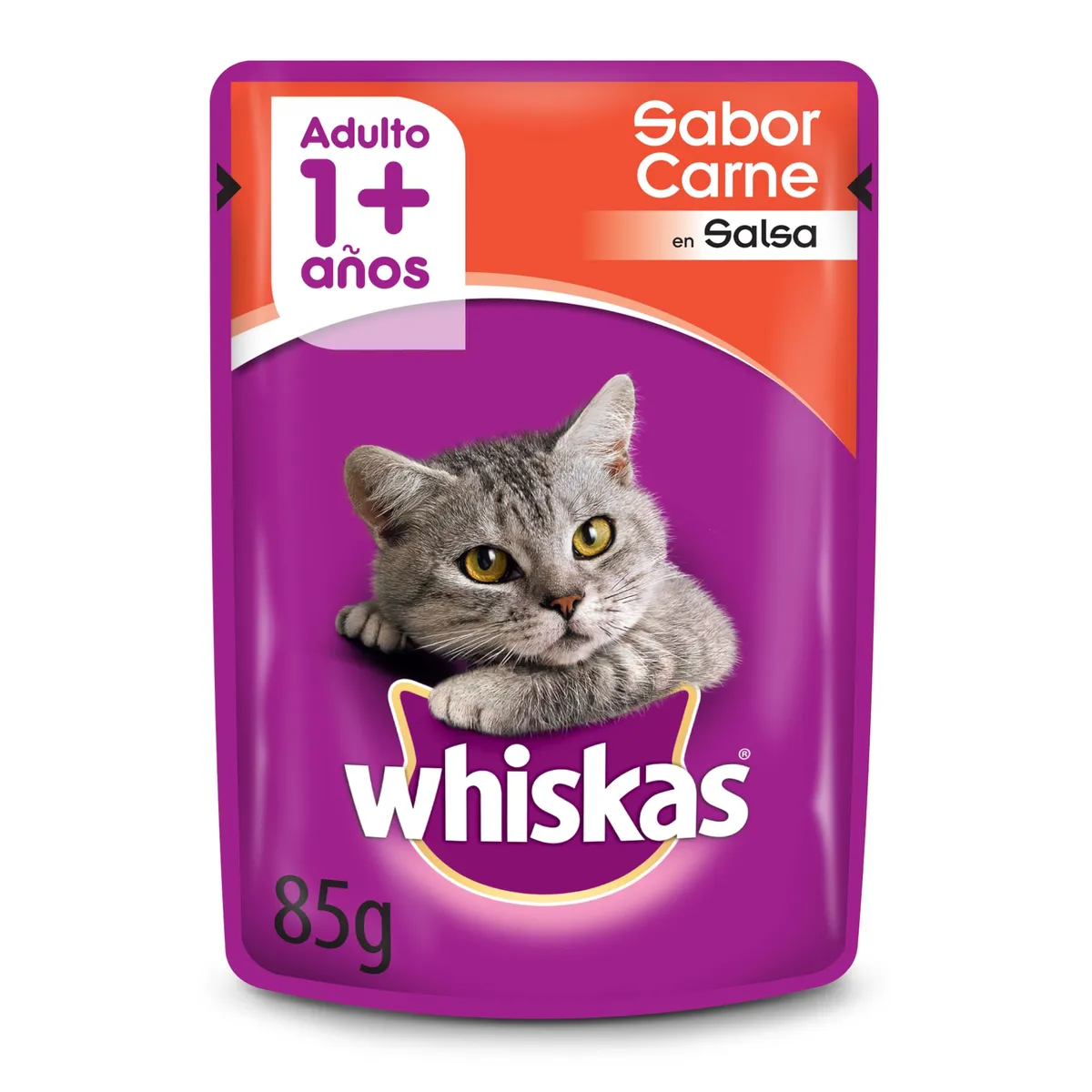 Alimento húmedo para gato Whiskas 85 g. carne