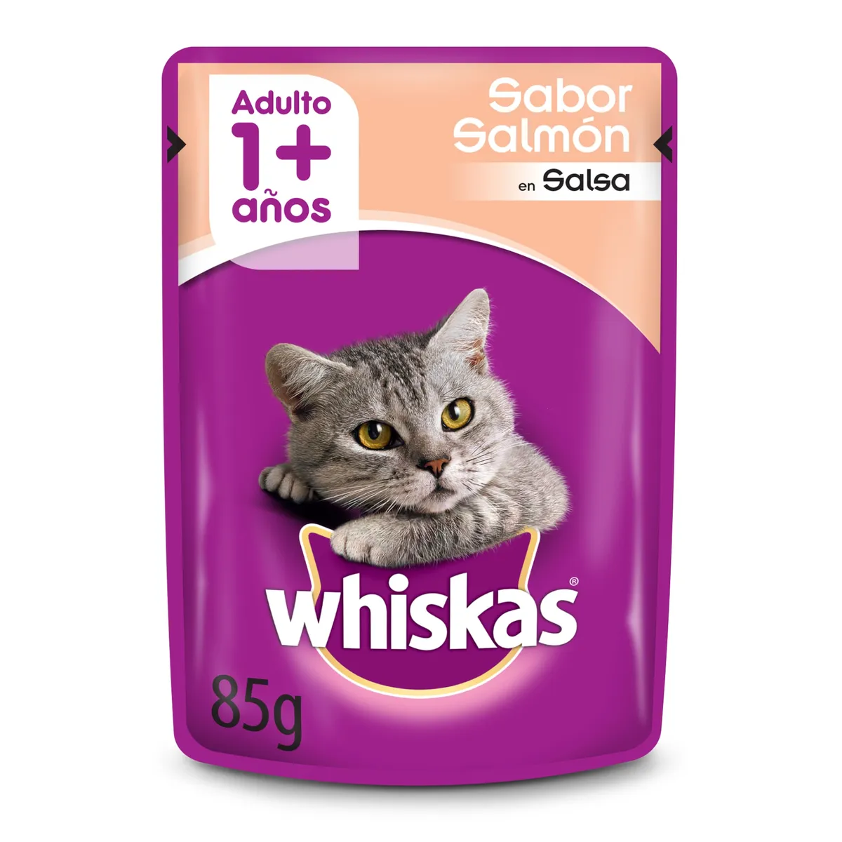 Alimento húmedo para gato Whiskas 85 g. salmón
