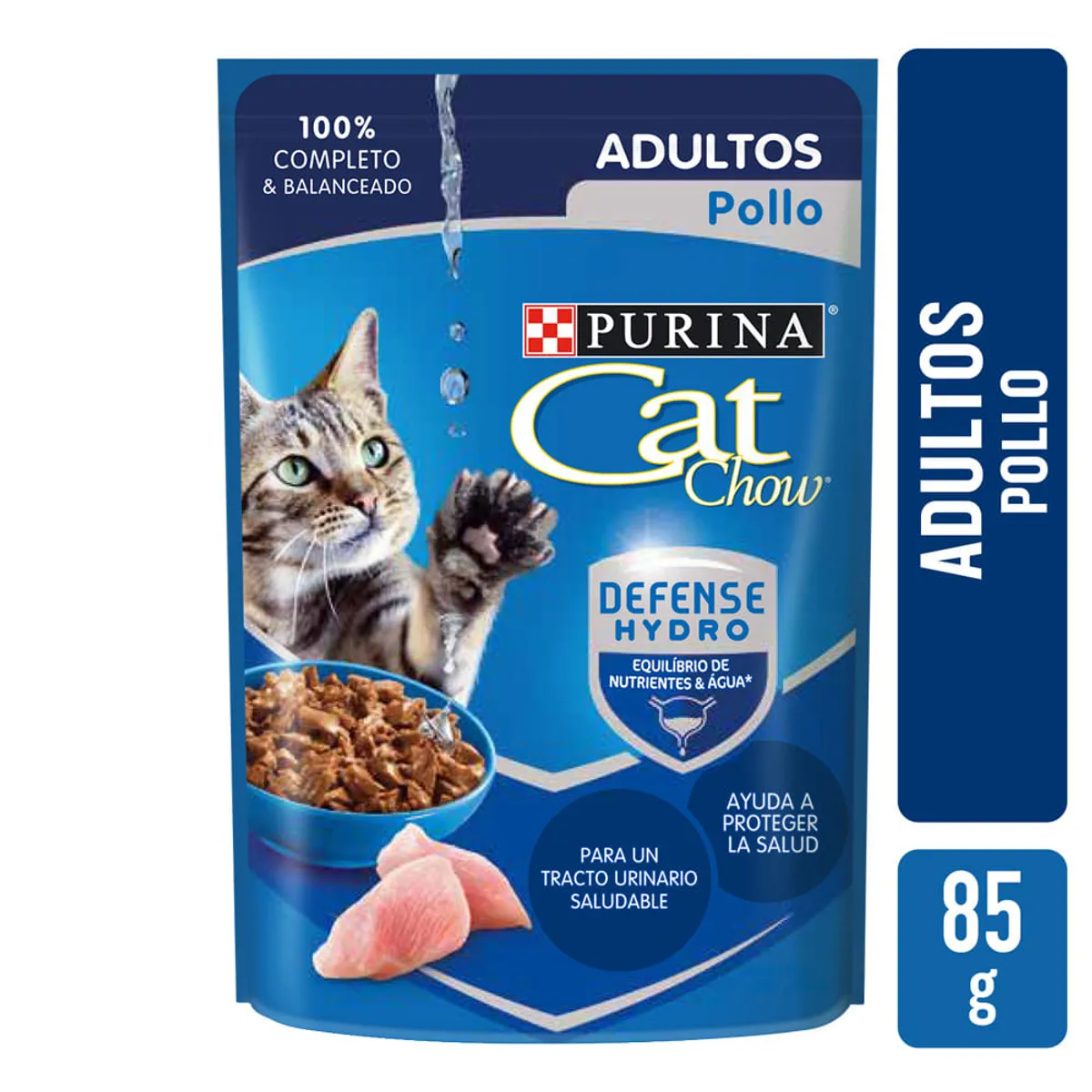 Alimento húmedo para gato Cat Chow 85 g. pollo