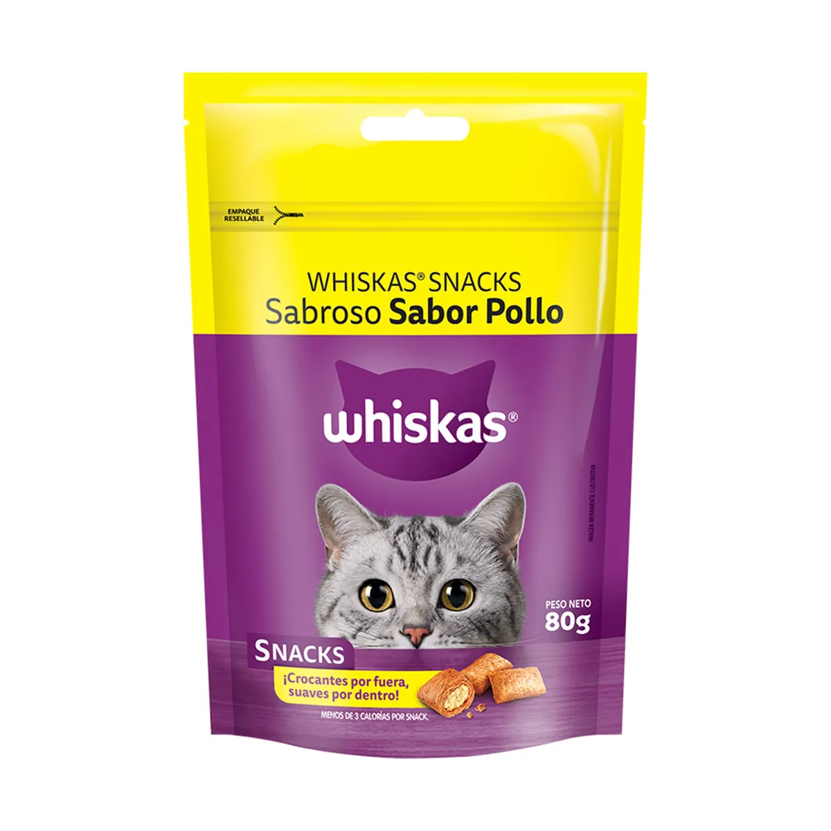 Snack para gato Whiskas pollo 80 grs