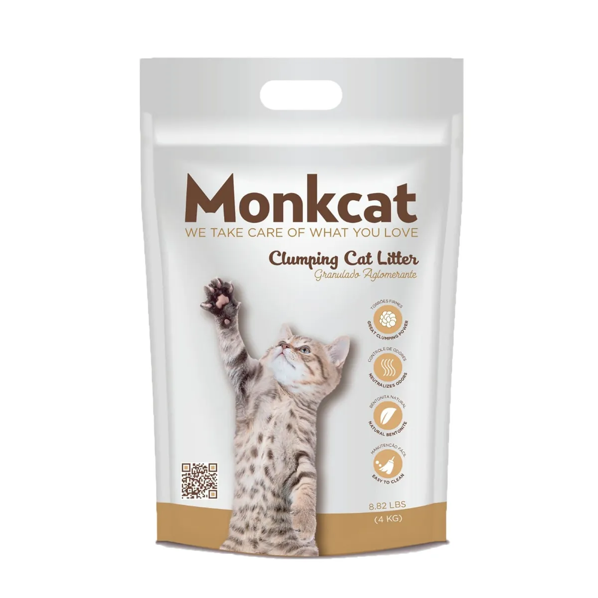 Piedras sanitarias aglutinante Monkcat 4 kg