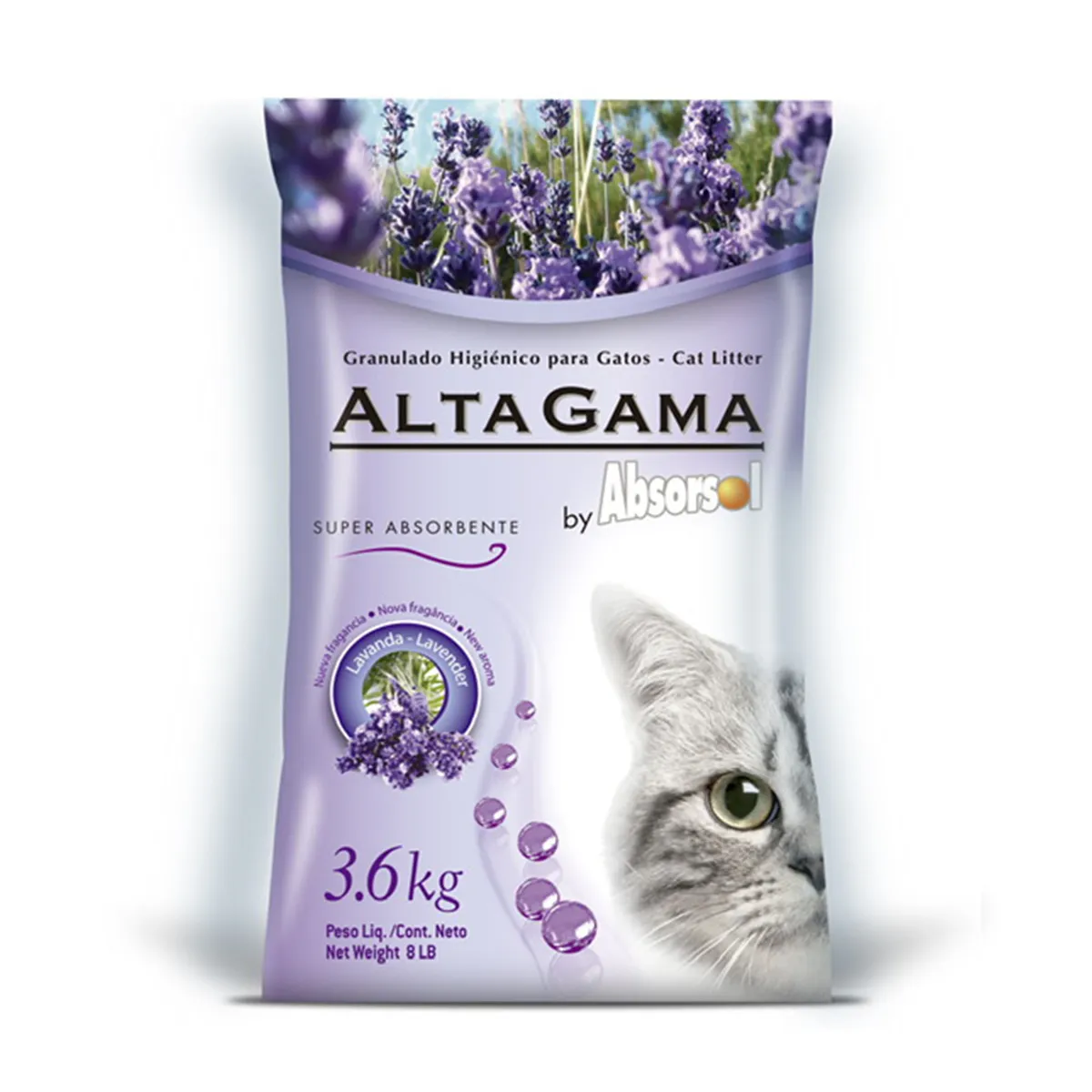 Piedras sanitarias Alta Gama 3.6 kg. lavanda