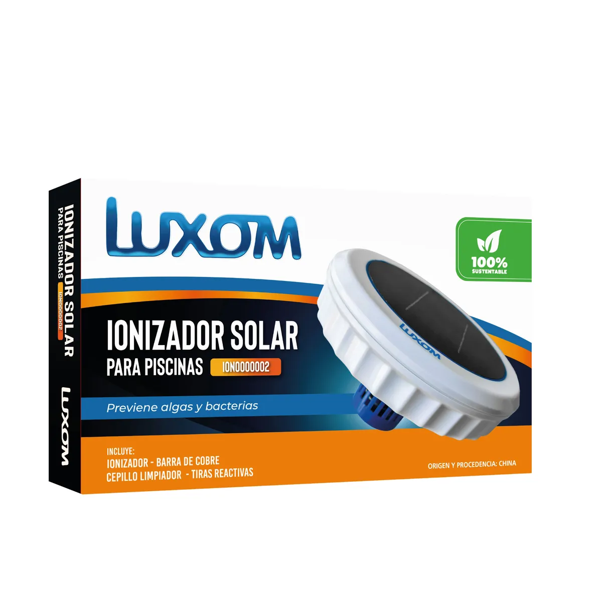 Ionizador Solar Boya Purificador Limpieza Agua Piletas Luxom