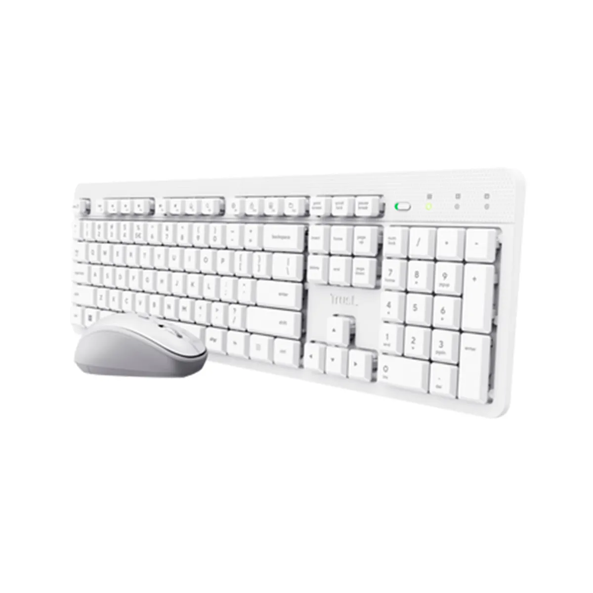 Kit teclado y mouse Trust Ody II blanco 25467