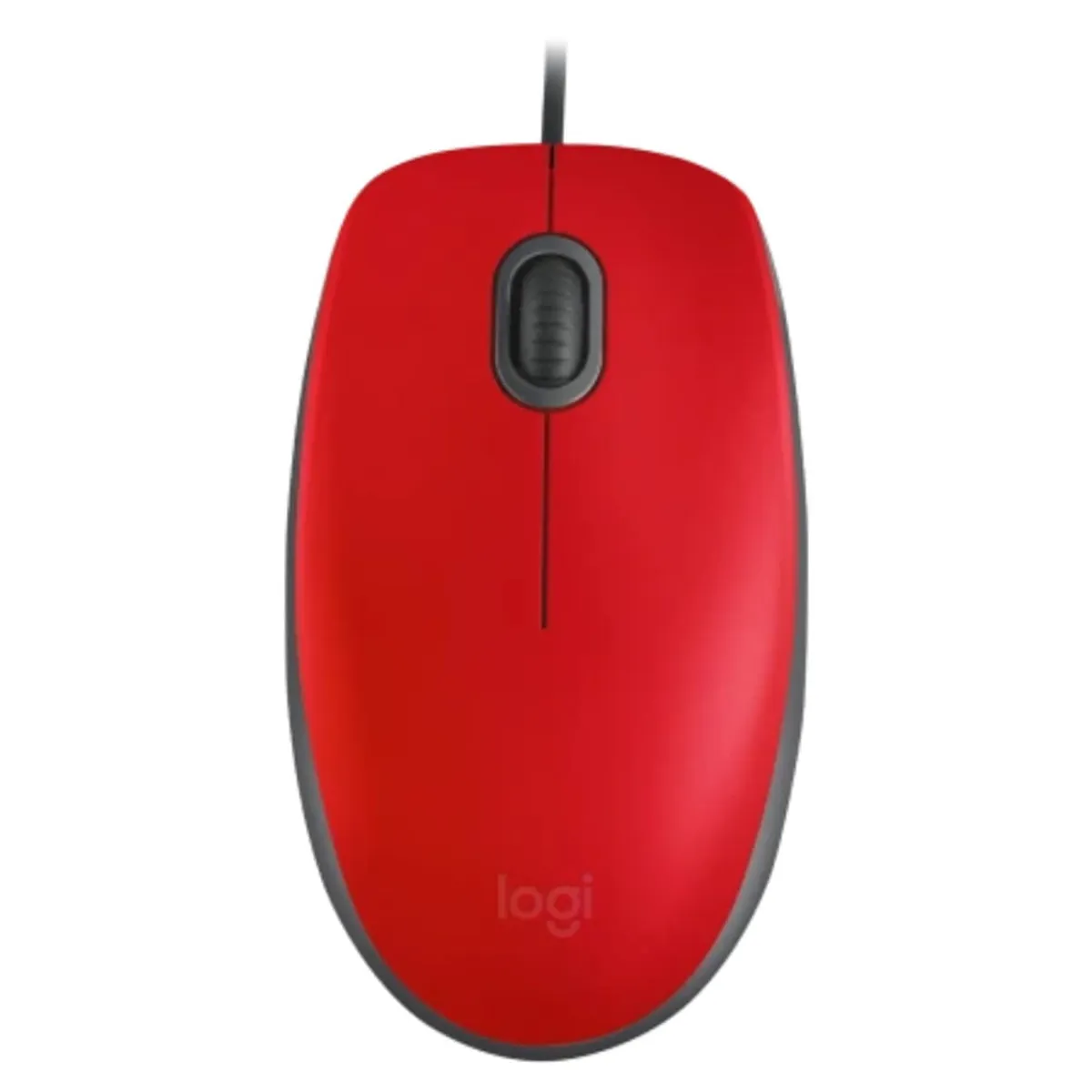 Mouse LOGITECH M110 Cableado USB Rojo