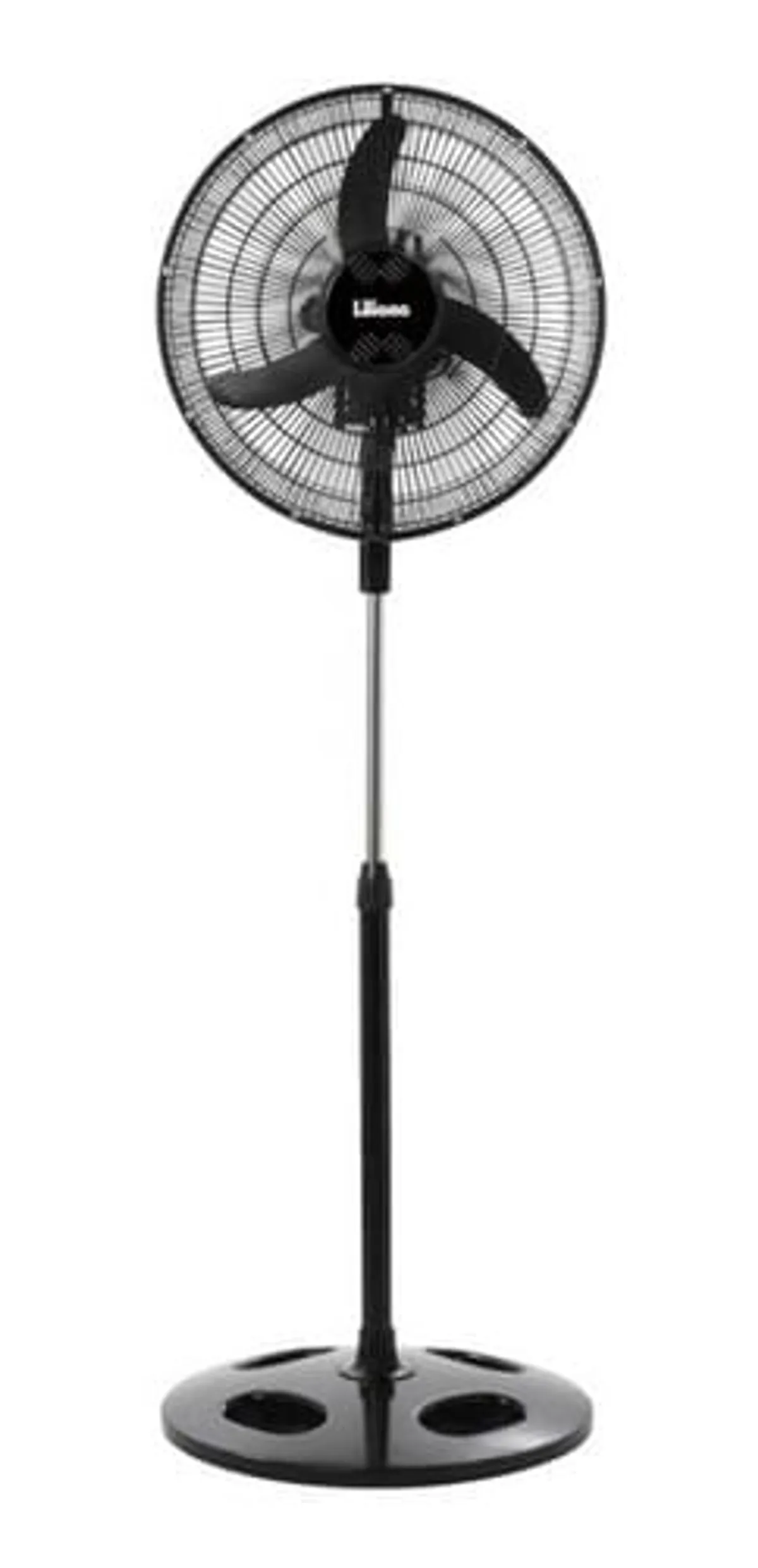 Ventilador De Pie Liliana Vprn18 Negro 3 Palas De Plástico