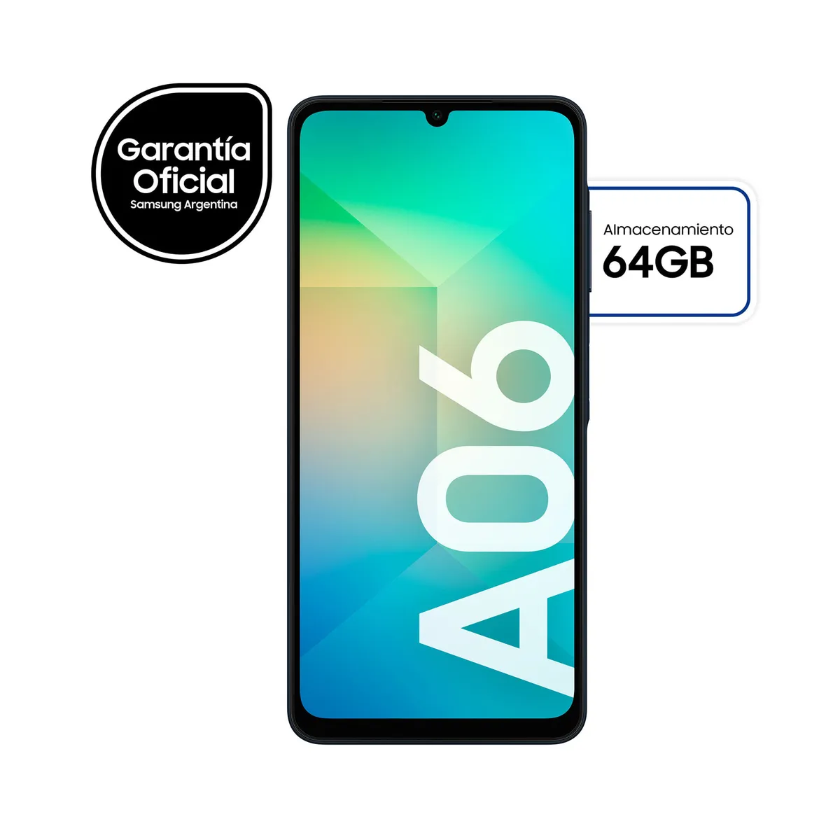 Celular libre Samsung galaxy a06 64gb negro.