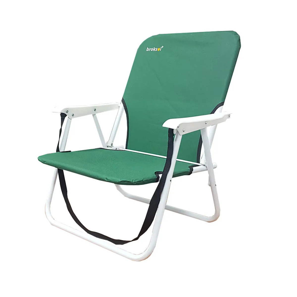 Sillon Reposera Playero Bajo Plegable Verde Broksol