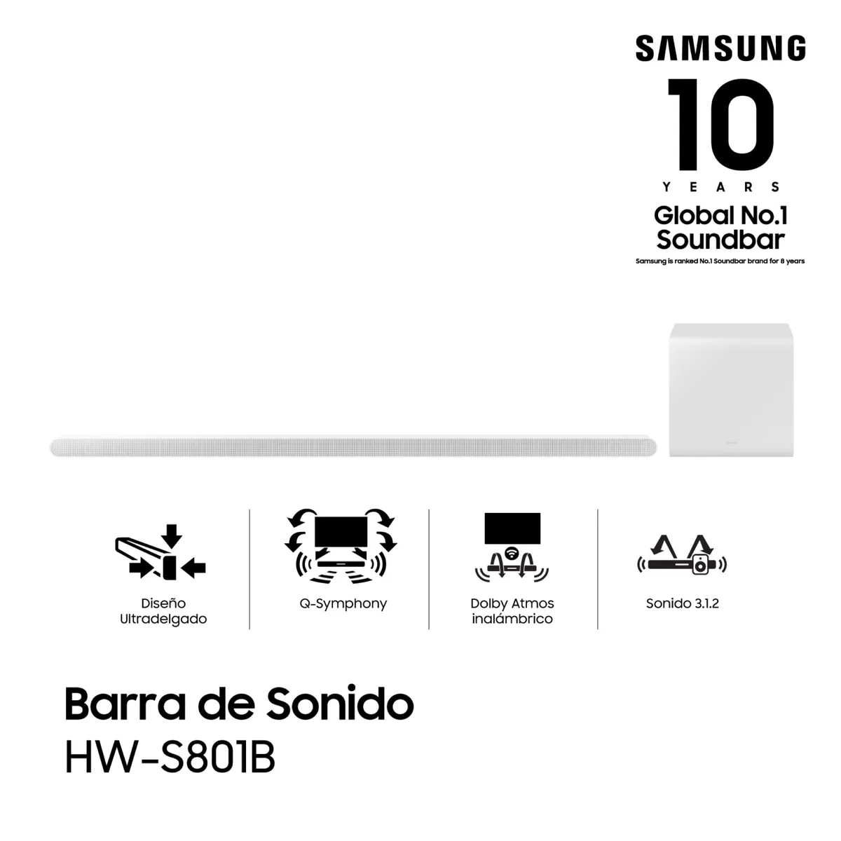 Soundbar Samsung 330w hw s801b