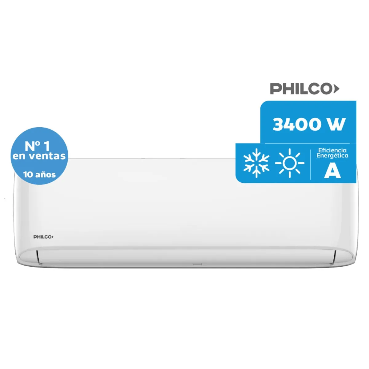 Aire acondicionado split Philco frío/calor 3400W PHS32HA4CN blanco