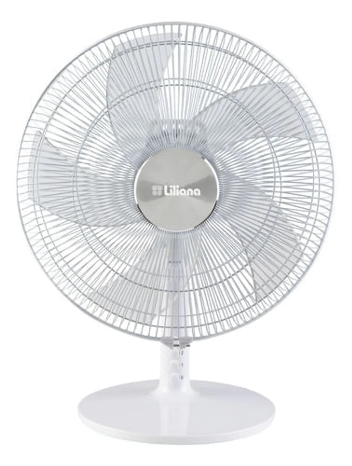 Ventilador Liliana Vsom16 Blanco Con 5 Aspas Transparentes