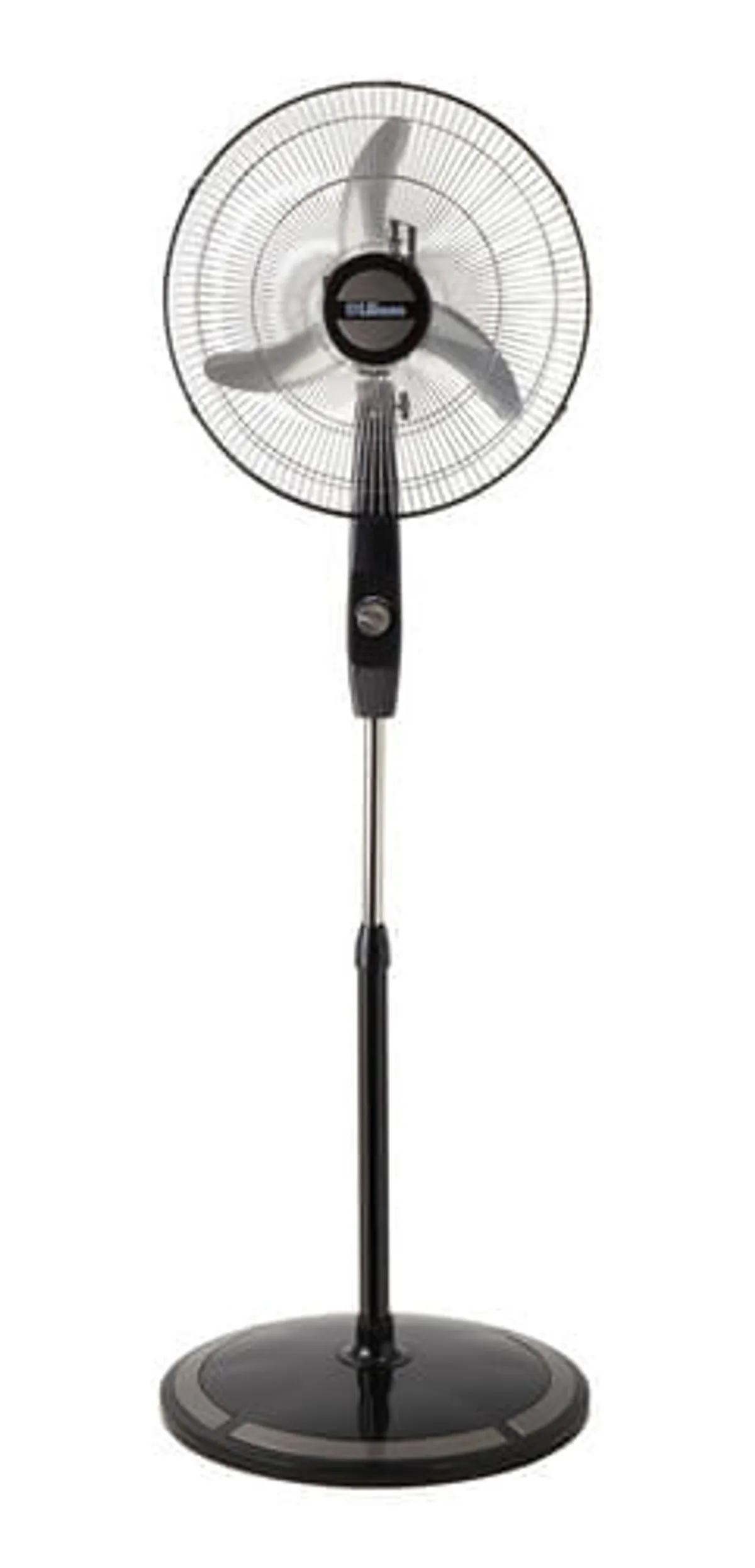Ventilador De Pie Liliana Vpc18m Negro 3 Aspas Enrollacable