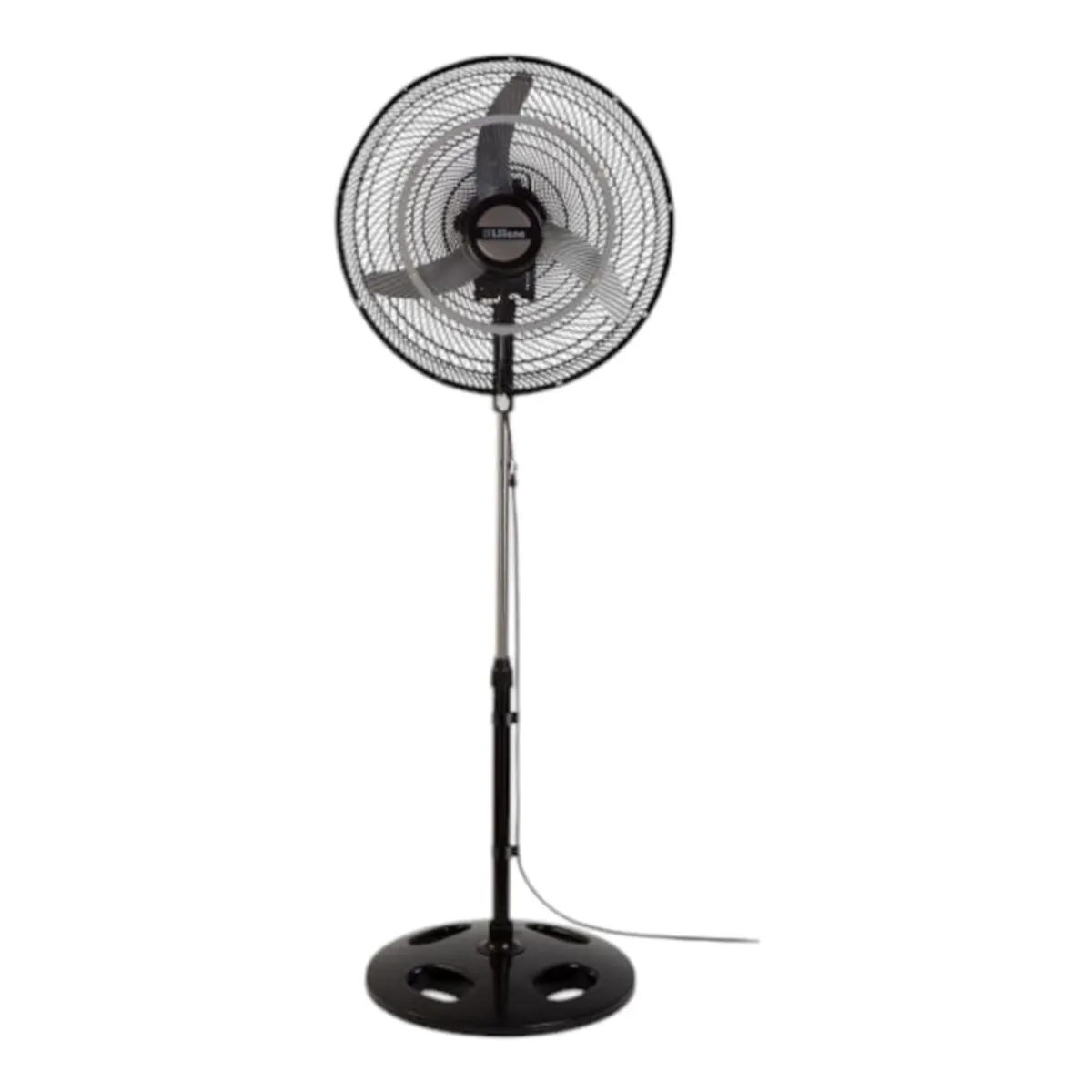 Ventilador De Pie Liliana Vpm2016 Negro Con 3 Palas Plateado