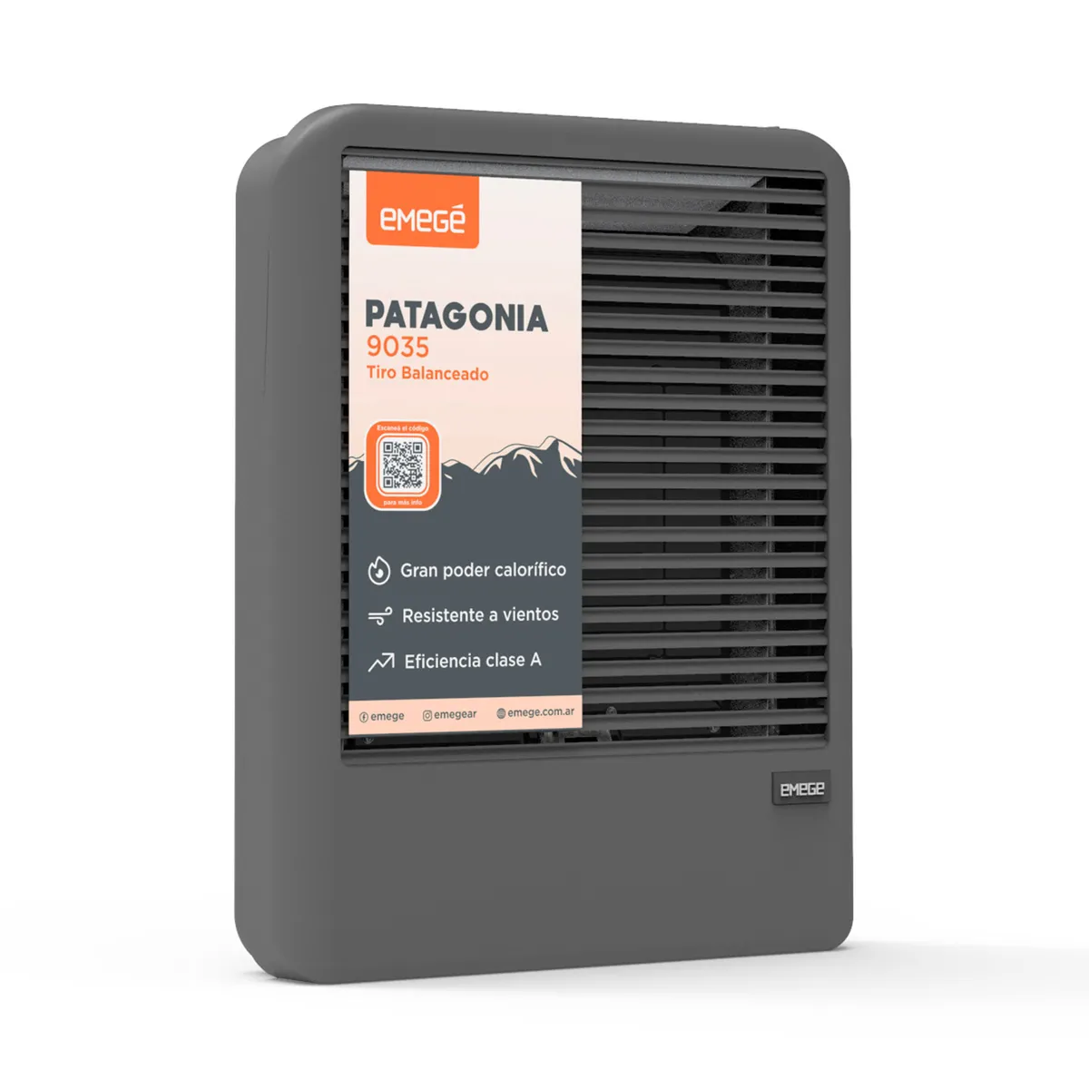 Tiro Balanceado 3500 kw Emege Patagonia 9035 gris